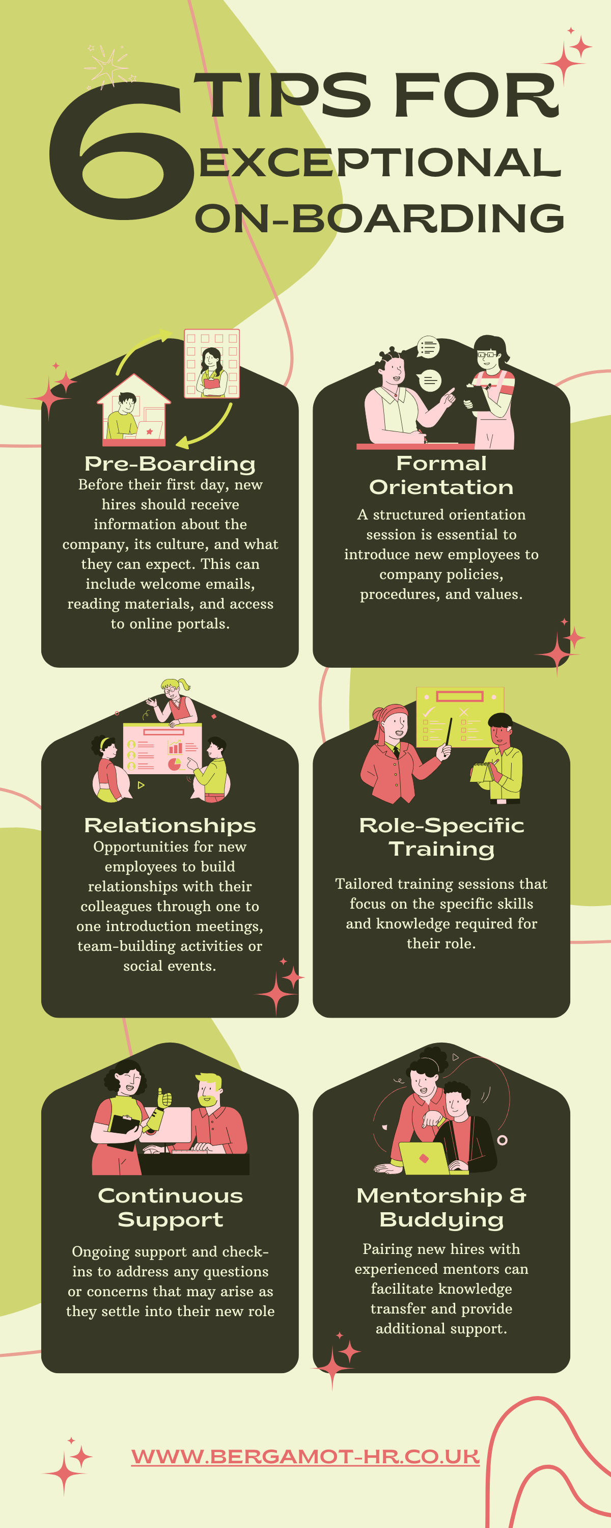 6 tips for exceptional onboarding Infographic