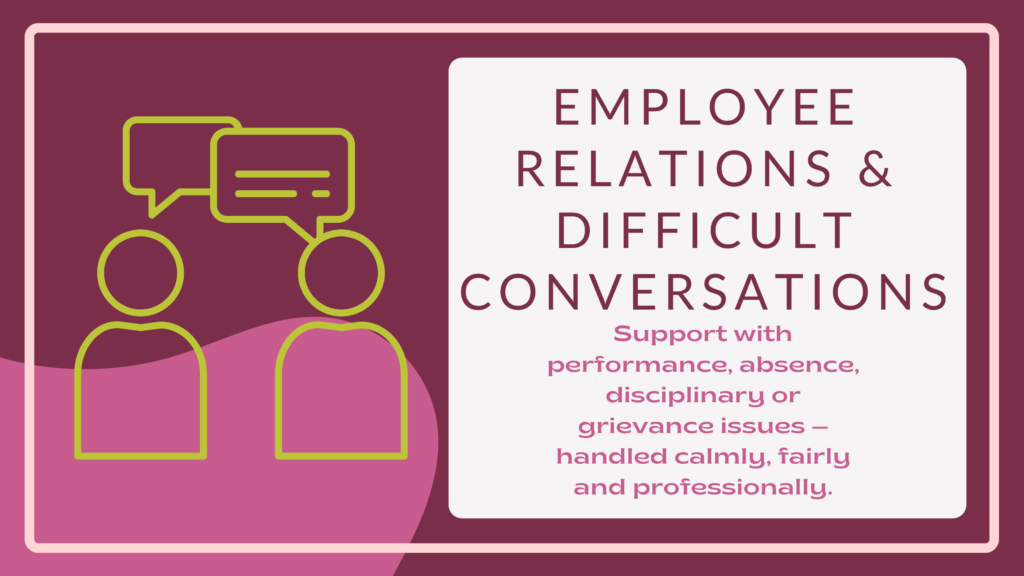 Employee relations and difficult conversations